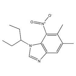 1-(1-Ethylpropyl)-5,6-dimethyl-7-nitro-1H-benzimidazole Solution