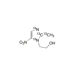 13C2,15N2-Metronidazole Solution