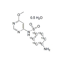 13C6-Sulfamonomethoxine hemihydrate Solution
