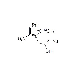 13C2,15N2-Ornidazole Solution