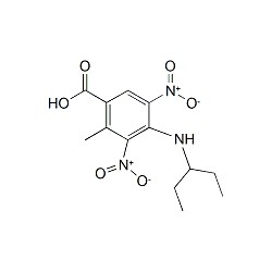 4-[(1-Ethylpropyl)amino]-2-methyl-3,5-dinitro-benzoic acid Solution